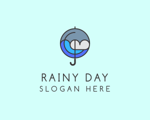 Rainy - Umbrella Rainy Season logo design