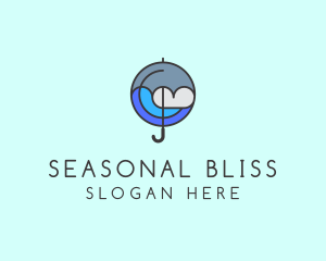 Season - Umbrella Rainy Season logo design