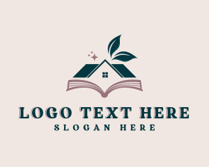 Editorial - Library Publishing Bookstore logo design