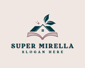 Book - Library Publishing Bookstore logo design