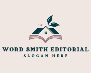 Editorial - Library Publishing Bookstore logo design