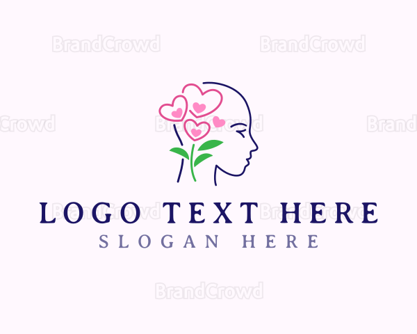 Floral Head Mental Logo