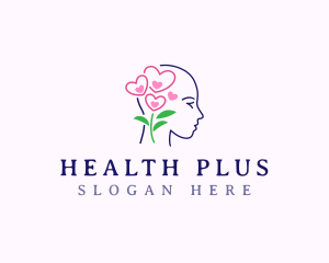 Floral Head Mental logo design