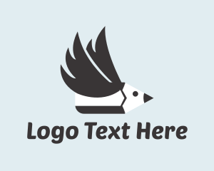 Journalism - Black Pencil Bird logo design