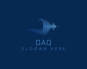 Dj - Sea Sound Wave logo design