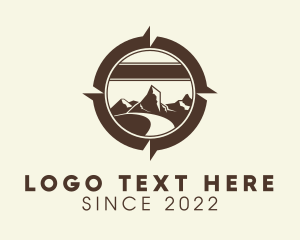 Explorer - Mountain Compass Road Trip logo design