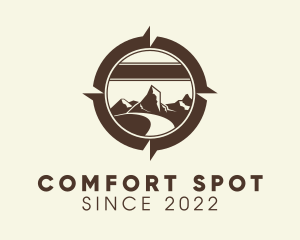 Mountain Compass Road Trip logo design