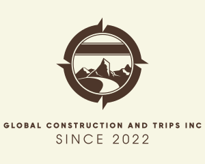Mountain Compass Road Trip logo design