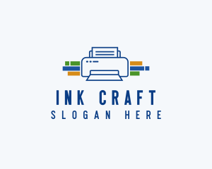 Ink - Printer Ink Machine logo design