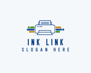 Printer Ink Machine logo design