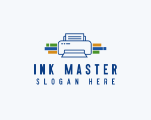 Printer Ink Machine logo design