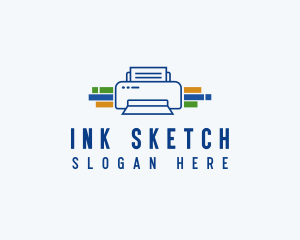 Printer Ink Machine logo design