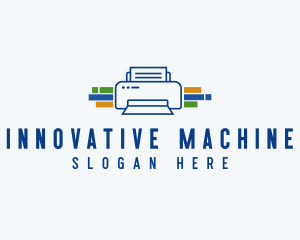 Machine - Printer Ink Machine logo design