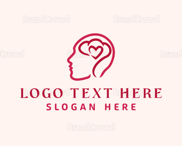 Heart Brain Person Logo
