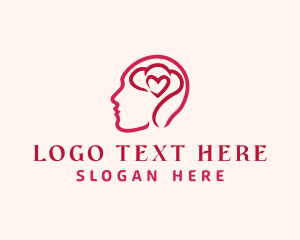 Heart Brain Person Logo