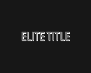 Title - Grayscale Type Wordmark logo design