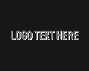 Uppercase - Grayscale Type Wordmark logo design