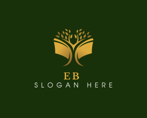 Nursery - Book Library Tree logo design