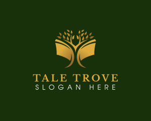 Storybook - Book Library Tree logo design