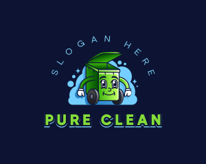 Trash Bin Cleaning logo design