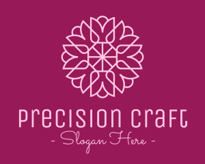 Intricate - Decorative Elegant Pink Flower logo design