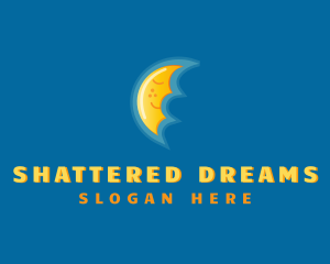 Sleeping Happy Moon  logo design