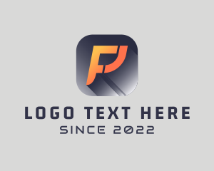 Futuristic - Tech Letter F & P logo design