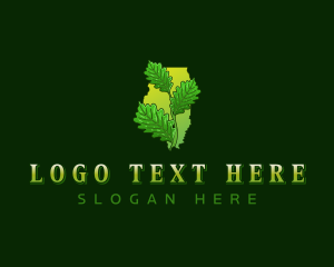 White Oak - Illinois White Oak Leaves logo design