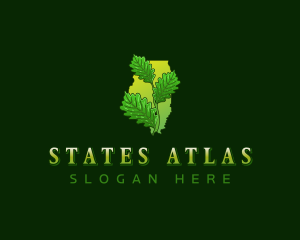 Illinois White Oak Leaves logo design