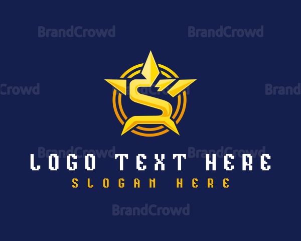 Star Shield Letter S Logo