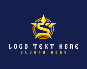 Star Shield Letter S Logo