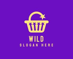 Retail - Starry Shopping Basket logo design