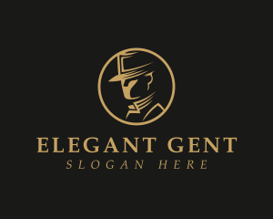 Gentleman Inspector Man logo design