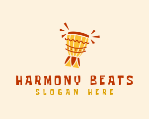 African Drum Beat logo design