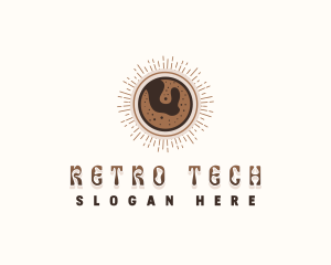 Retro Coffee Cafe logo design