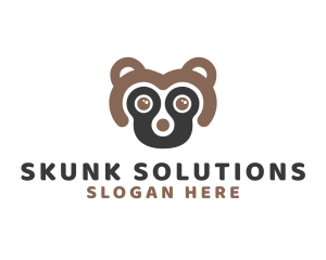 Skunk - Minimalist Cute Skunk logo design