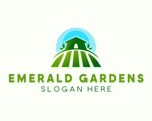 Greenhouse Gardening  Landscaping logo design