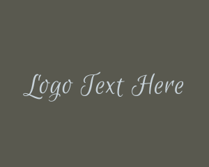 Nuptials - Cursive Calligraphy Business logo design