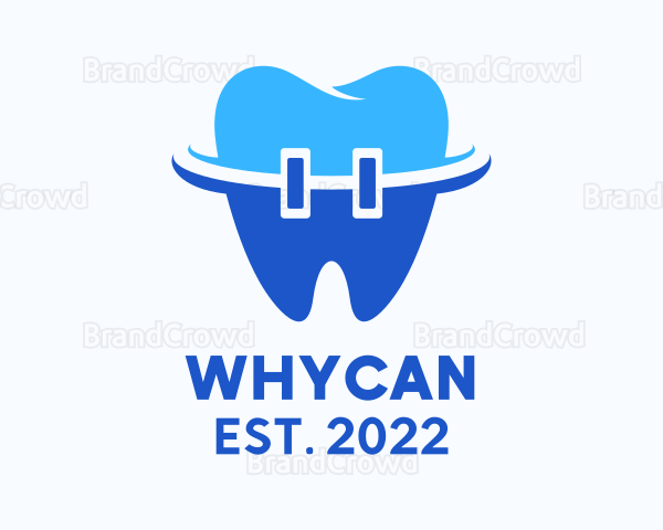 Dental Braces Oral Care Logo