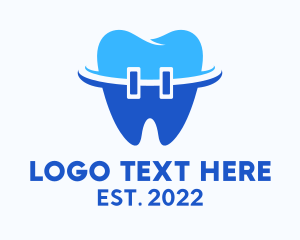 Tooth - Dental Braces Oral Care logo design