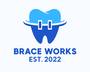 Dental Braces Oral Care  logo design