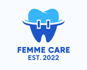 Dental Braces Oral Care  logo design