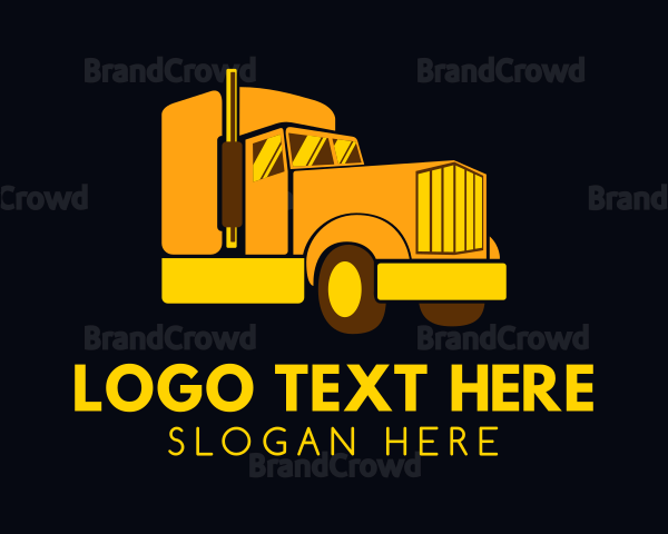 Yellow Moving Cargo Logo