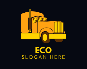 Shipping - Yellow Moving Cargo logo design