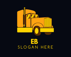 Automotive - Yellow Moving Cargo logo design