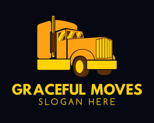 Yellow Moving Cargo logo design