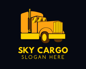 Yellow Moving Cargo logo design