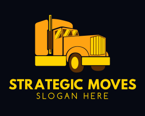 Yellow Moving Cargo logo design