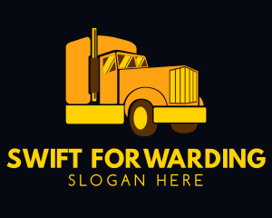 Yellow Moving Cargo logo design