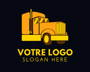Vehicle - Yellow Moving Cargo logo design